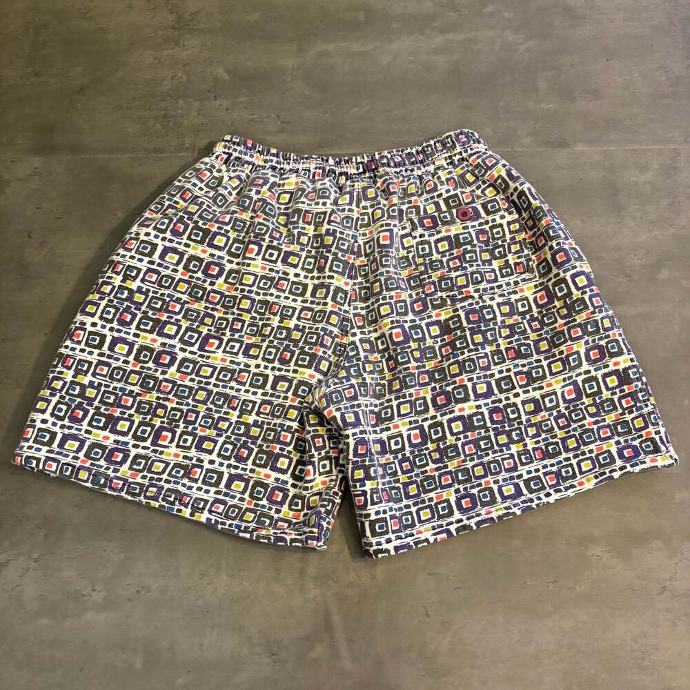 Vintage B.U.M. Equipment Geometric Print Shorts XL